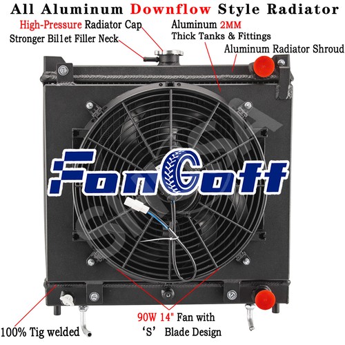 Rows radiator shroud fan for - radiator,